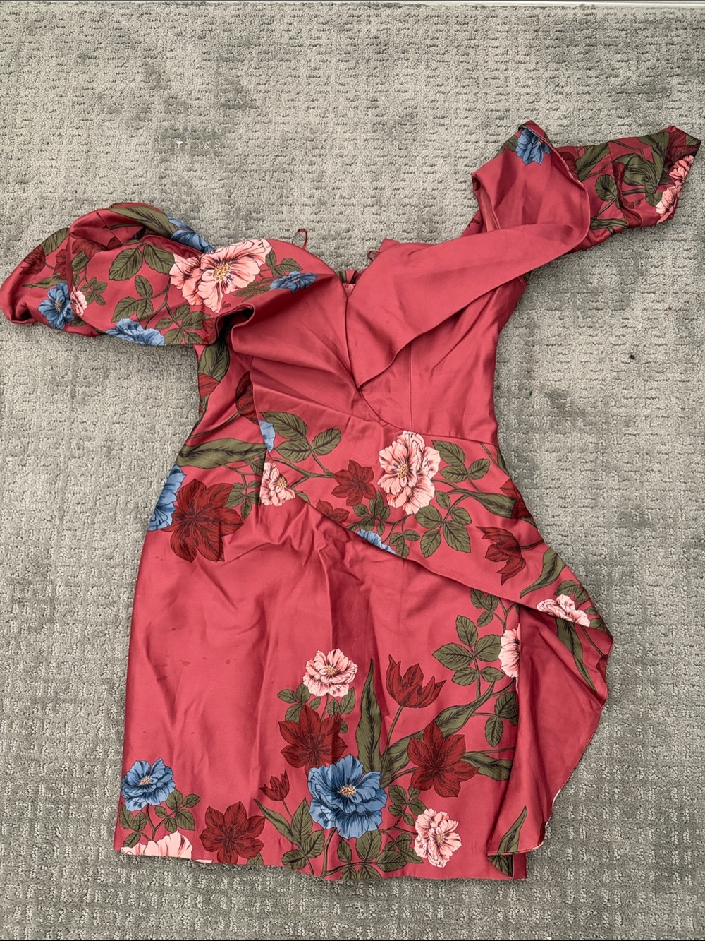 KEEPSAKE the Label Rose-Pink Off-Shoulder Floral Midi Dress